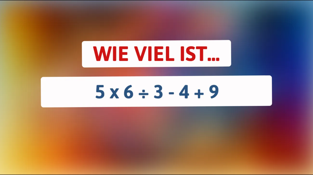 Nur 1% können diese Mathe-Herausforderung lösen: Teste dein Genie mit dieser kniffligen Gleichung!"